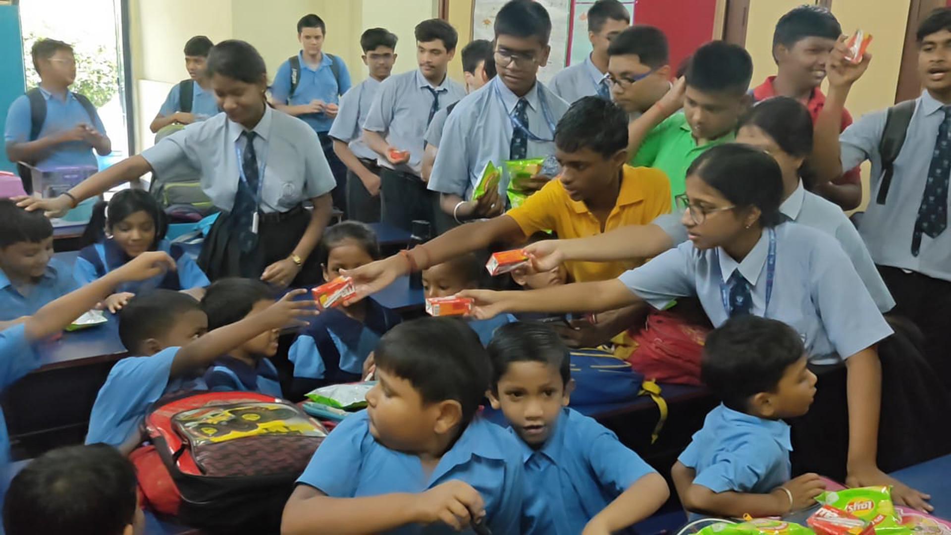 Second School Interaction by Class XB